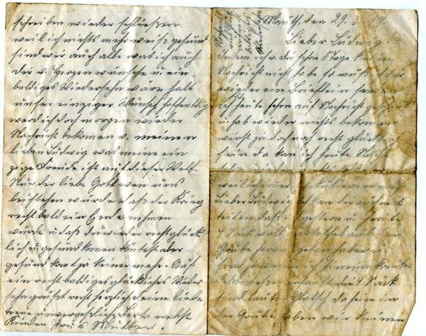 World War I German Letter written in German World War I letter written in Sütterlin (2)
